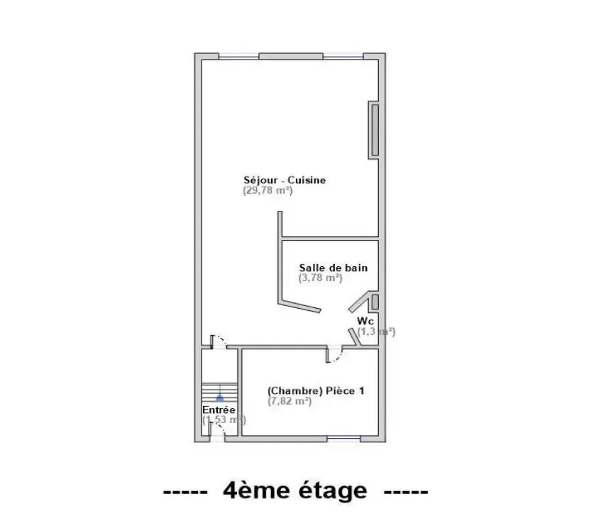 Appartement 2 pièces de 44.21 m² à vendre — Paris 3ᵉ — photo 8 sur 9
